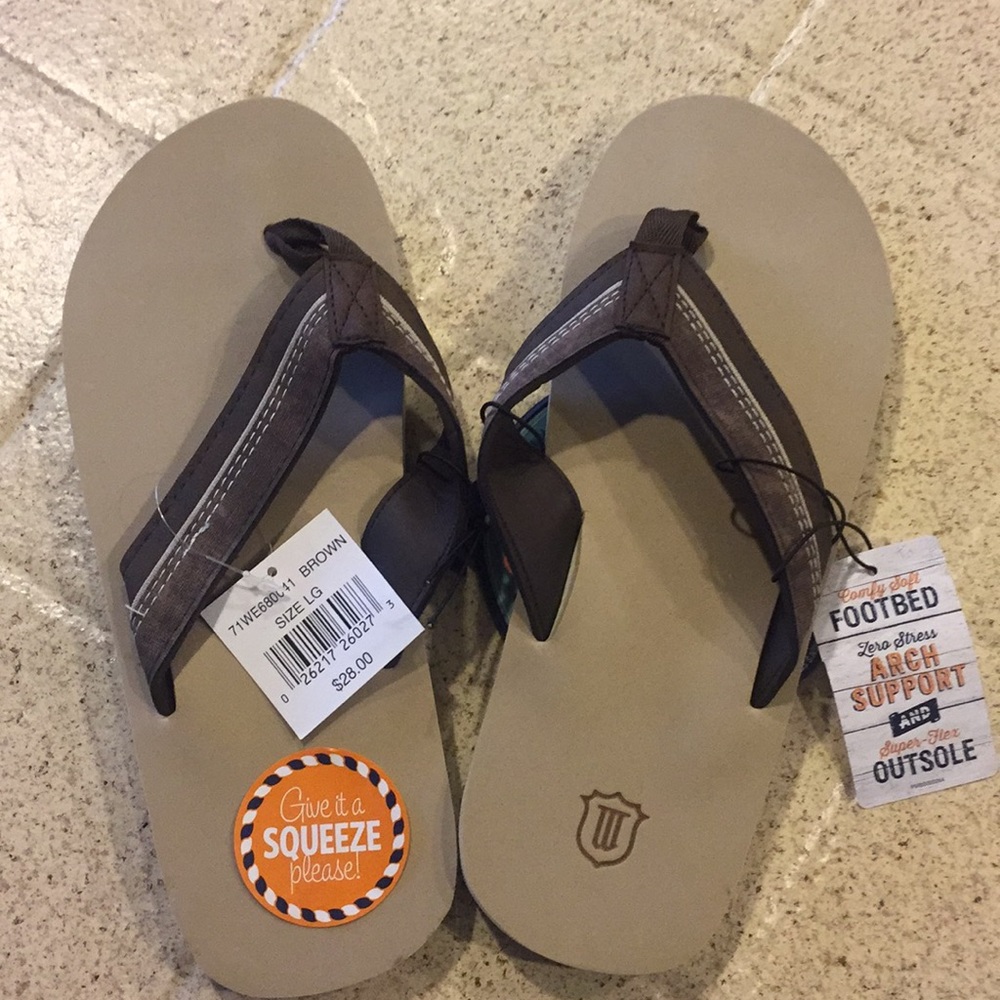 Men’s Flip Flops-Size L (9.5-10.5)